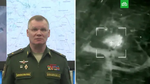 МО РФ: «Панцирь-С» сбил «Точку-У» и 18 снарядов реактивной системы залпового огня