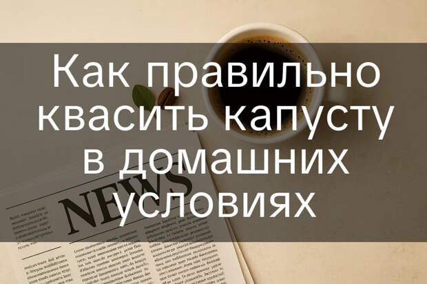 Как правильно квасить капусту в домашних условиях