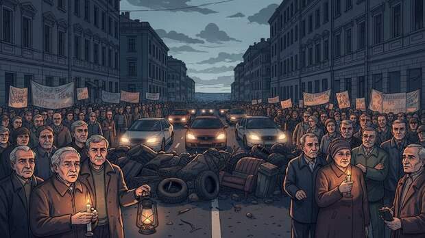 Жители Одессы перекрыли дорогу из-за отсутствия электроснабжения