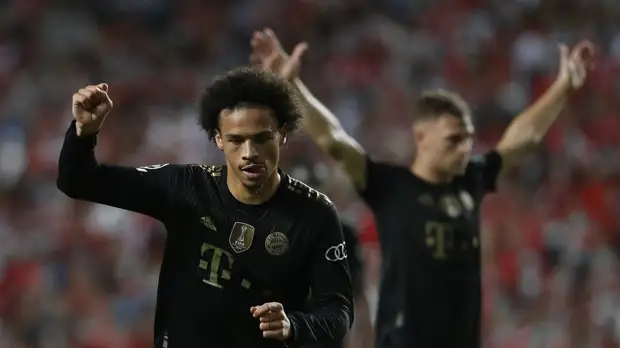 Дубль Зане помог «Баварии» в гостях разгромить «Бенфику» в Лиге чемпионов