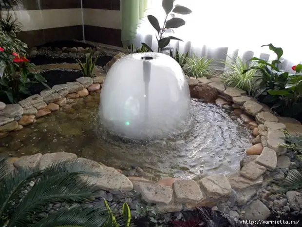 Создание декоративного садового фонтана своими руками: 4 примера
