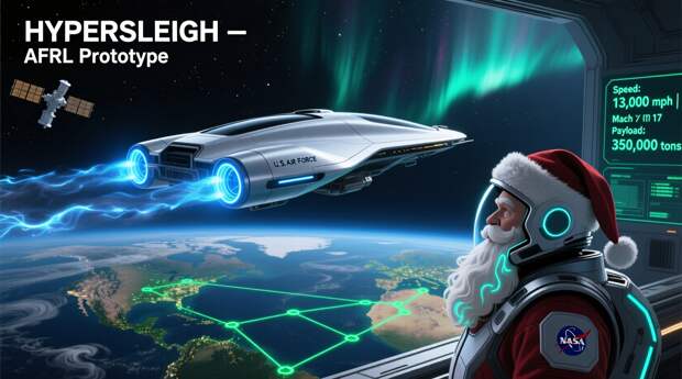 Ученые определили скорость Санта-Клауса