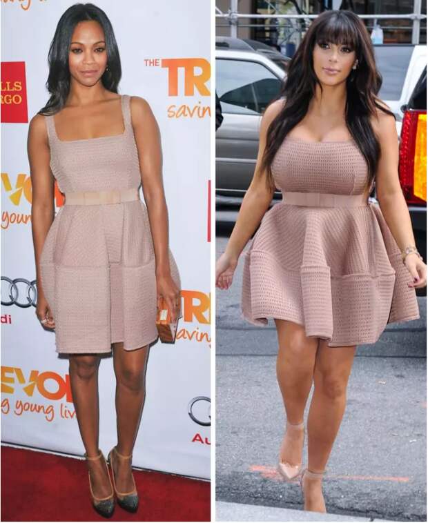 Как одно и то же платье сидит на разных фигурах