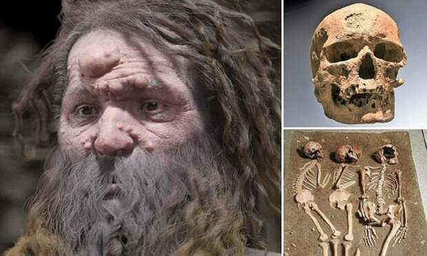 Ученые реконструировали страшный лик древнего человека археология, восстановление лица, исследование, история человечества, кроманьонец, наука, нейрофиброматоз, ученые