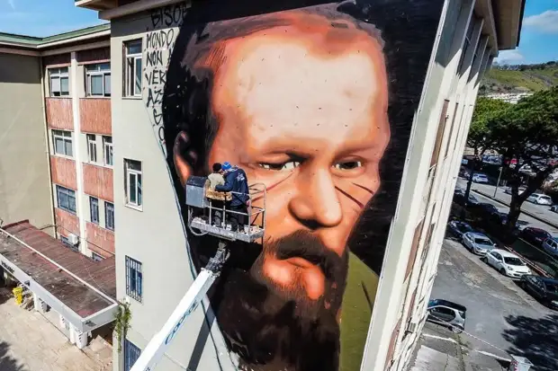 Итальянский уличный художник рассказал, почему нарисовал Достоевского