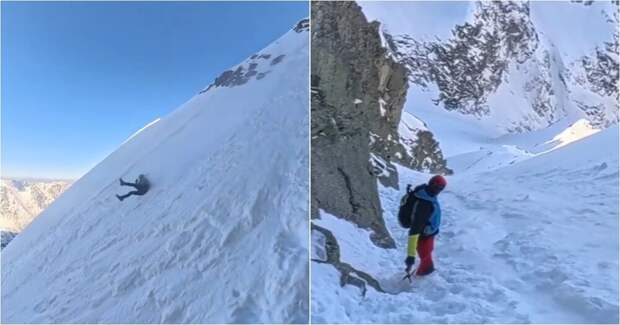 Альпинист из Чехии сорвался в горах и пролетел около 600 метров вниз