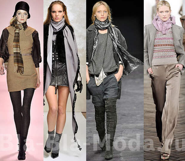 Как завязывать шарф. Мода: Осень, Зима. Модные шарфы: Milly, Just Cavalli, Isabel Marant, Ralph Lauren
