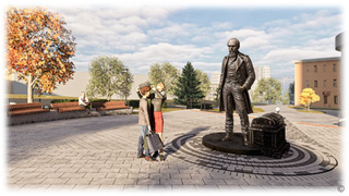 Проект памятника Достоевскому в Барнауле / Фото: пресс-центр мэрии Барнаула
