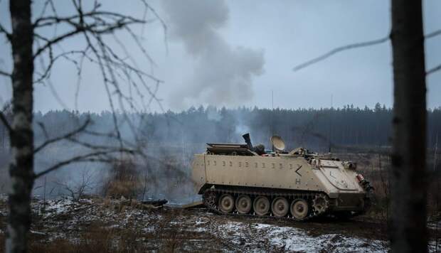Военные 2-го батальона 8-го кавалерийского полка Сухопутных войск США в Литве 