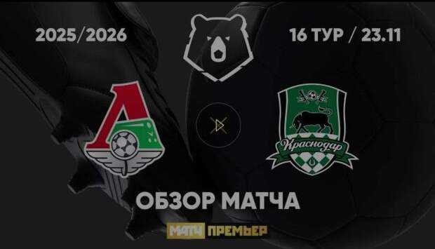 «Локомотив» — «Краснодар». Видеообзор матча РПЛ