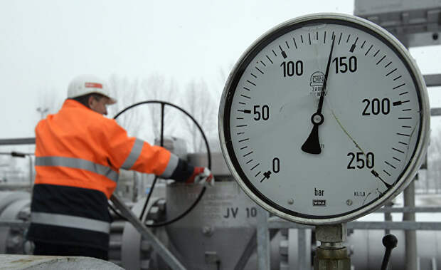 Работник газопровода Гронау в Германии