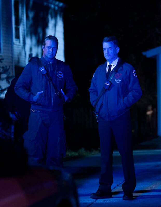 Severide and Pascal are lit in blue.