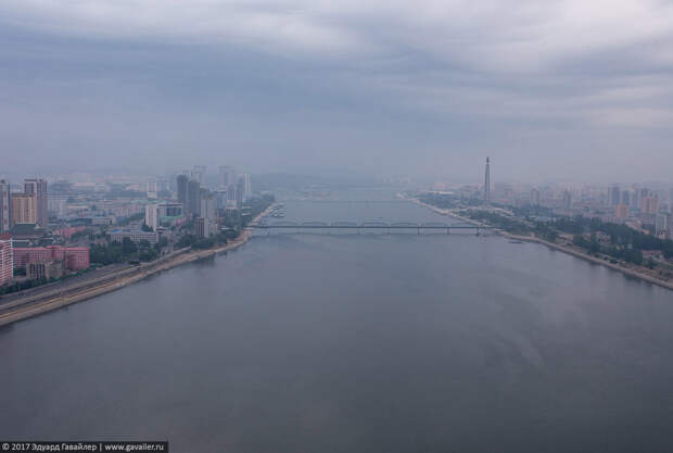 Столица Северной Кореи с высоты