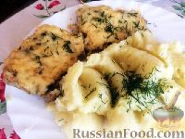Фото к рецепту: Мясо по-французски с грибами