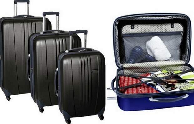 Набор из трех чемоданов Traveler’s Choice Luggage Toronto.