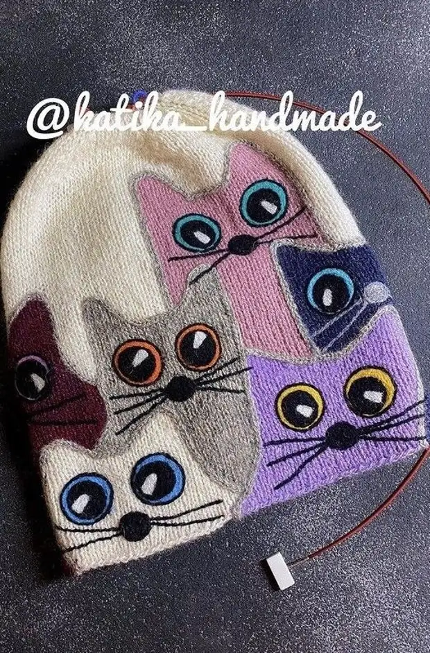 Шапки с котами. Котошапки - Сам себе мастер - Медиаплатформа МирТесен