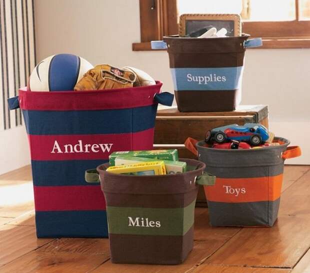 Как выбрать корзины для игрушек в детскую