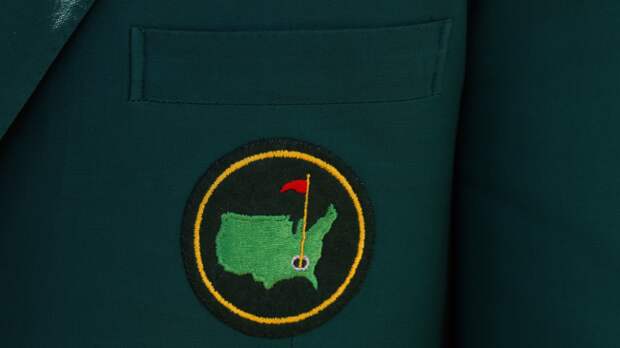 A Masters logo on the green jacket.