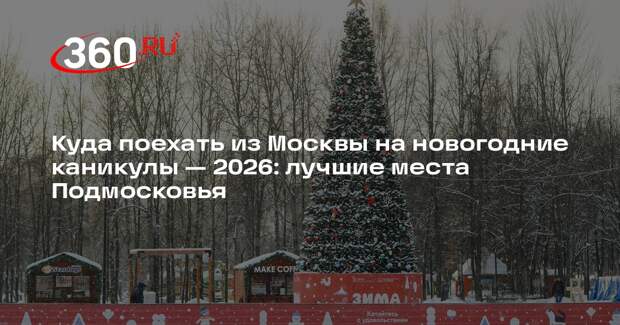 Турагент Ансталь назвала места в Подмосковье, где можно отдохнуть на Новый год