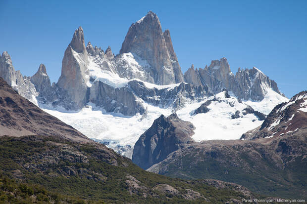 Самая фотогеничная вершина Фитз Рой. Патагония. Аргентина