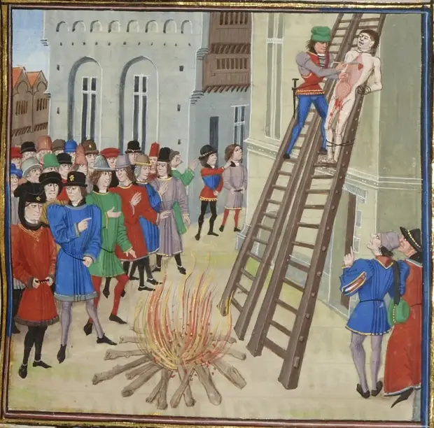 Казнь Хьюга Диспенсера, фаворита Эдуарда II. | Фото: 7kingdoms.ru.