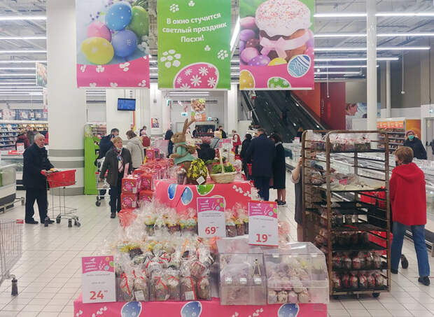 Почем куличи в магазине