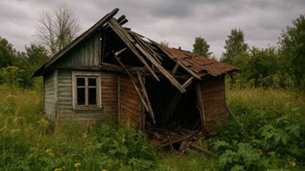 Заброшенная дача / Изображение сгенерировано: DALL-E