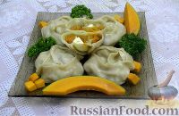 Фото к рецепту: Манты с тыквой