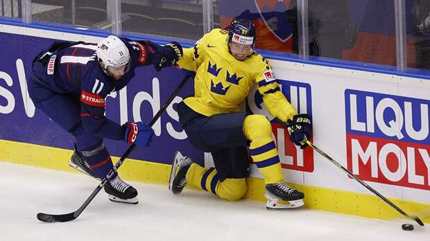 Сборная США проиграла команде Швеции на старте ЧМ по хоккею в Чехии