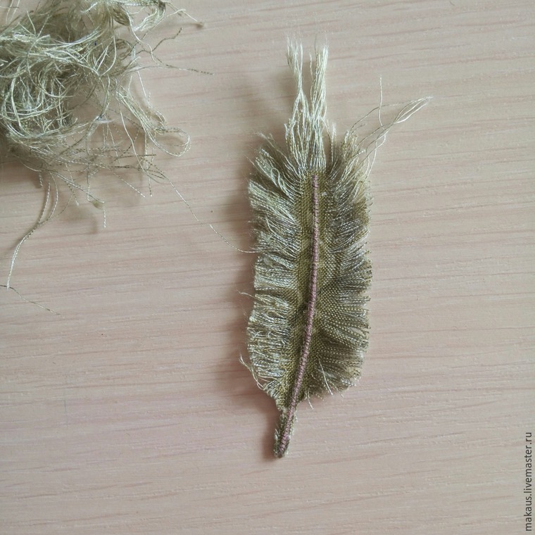 Текстильные перья (DIY)