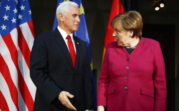 Майк Пенс и Ангела Меркель. Фото с сайта: flipboard.com