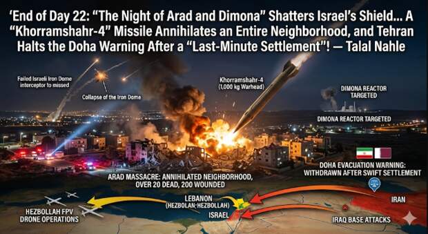 Конец 22-го дня: "Ночь Арада и Димоны"