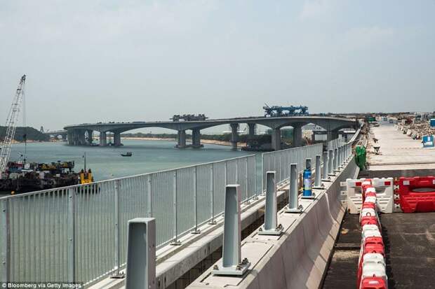 Строительство моста, 28 марта 2017 года гонконг, длина, китай, море, мост, путь, рекорд, строительство