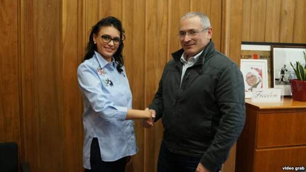 Ольга Литвиненко и Михаил Ходорковский