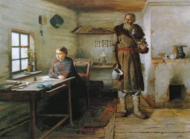 Константин Трутовский, «Сельская учительница», 1883