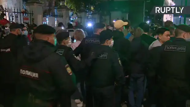 В Москве у посольства Белоруссии прошла акция протеста