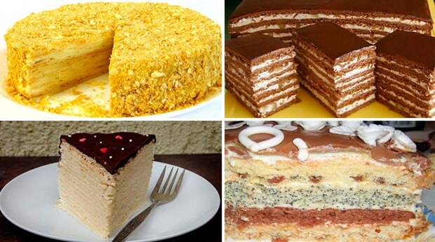 5 самых вкусных домашних тортов.