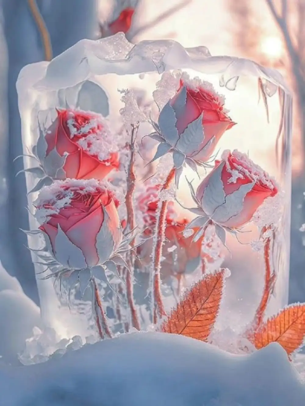 Роза во льду9