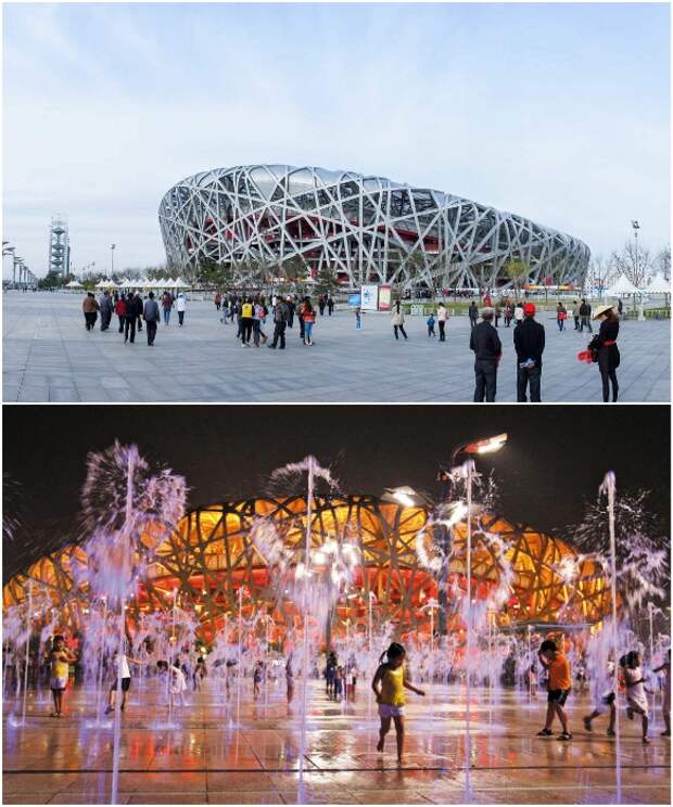 Национальный стадион «Птичье гнездо» стал главной достопримечательностью Пекина. | Фото: incomartour.com.ua/ pinterest.cl.
