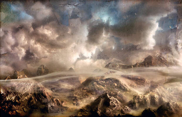 Пустынный пейзаж. Автор: Kim Keever.