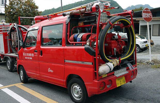 Пожарная машина. #subaru, кей-кар, тюнинг