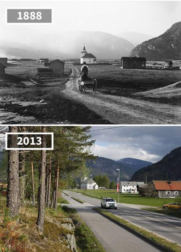 20 фотографий ″до и после″, показывающие, как изменился наш привычный мир