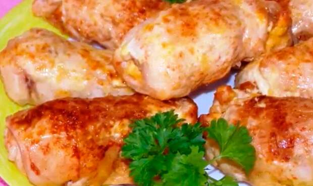 Куриные рулетики с ГРИБАМИ и СЫРОМ. Вкусное украшение праздничного стола