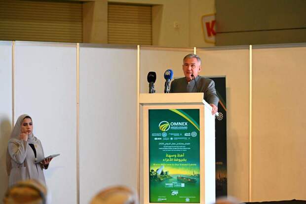 Рустам Минниханов принял участие в открытии торговой выставки OMNEX 2026 в Маскате