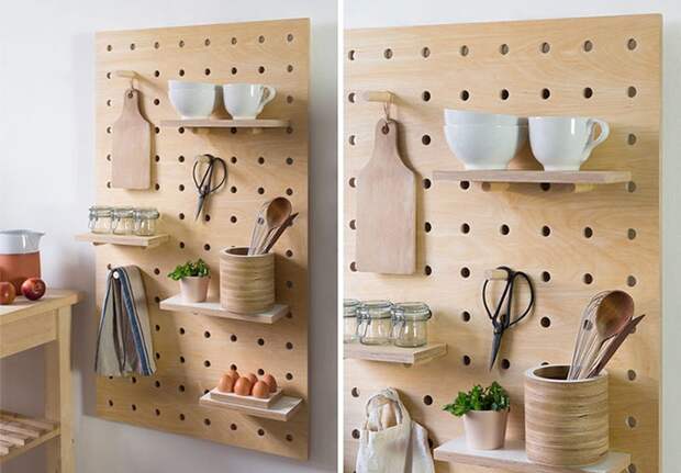 Pegboard из дерева и нет (подборка)