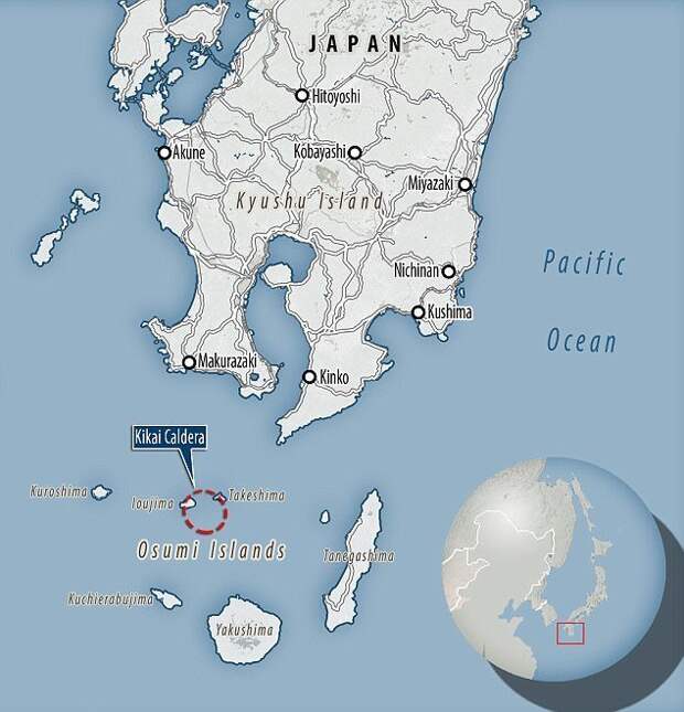 У берегов Японии закипает вулкан-убийца ynews, вулкан, извержение, лава, новости, опасности природы, стихия, япония