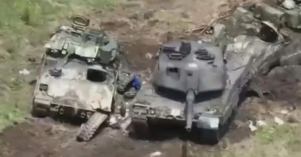 А что если, к примеру, один из подбитых или брошенных германских танков Leopard выставить напротив посольства ФРГ в Москве?!
