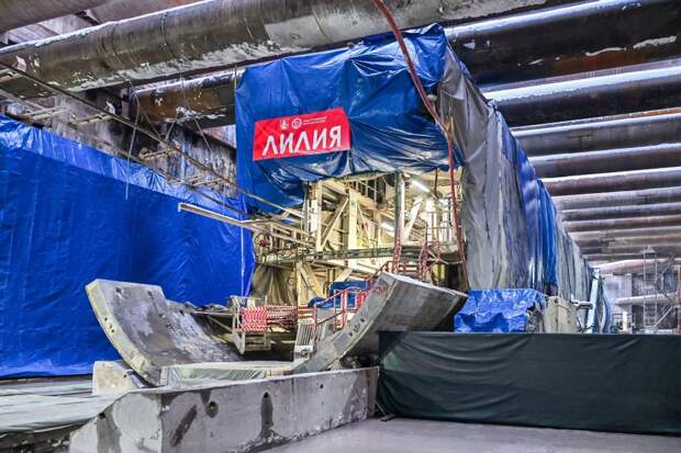 Метростроительный щит начал рыть тоннель от «Серебряного бора» до станции «Строгино»