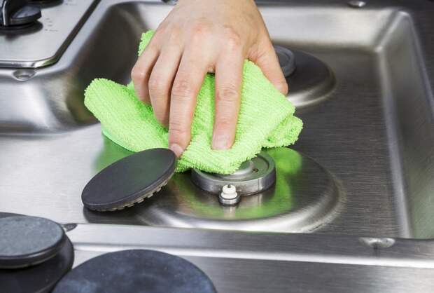 как отмыть плиту от жира