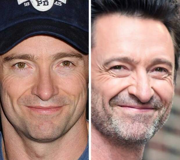Хью Джекман (41 год и 52 года)